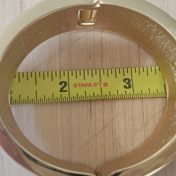 Stella & Dot Cuff Bracelet Gold Snake Skin - Picture 4 of 6